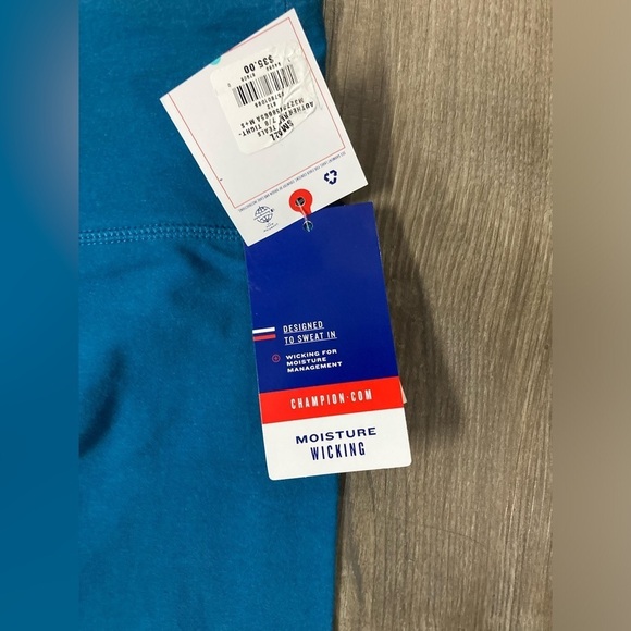 NWT Champion Women’s Small Teal Floral Print Pants - Picture 3 of 7